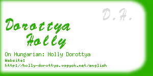 dorottya holly business card